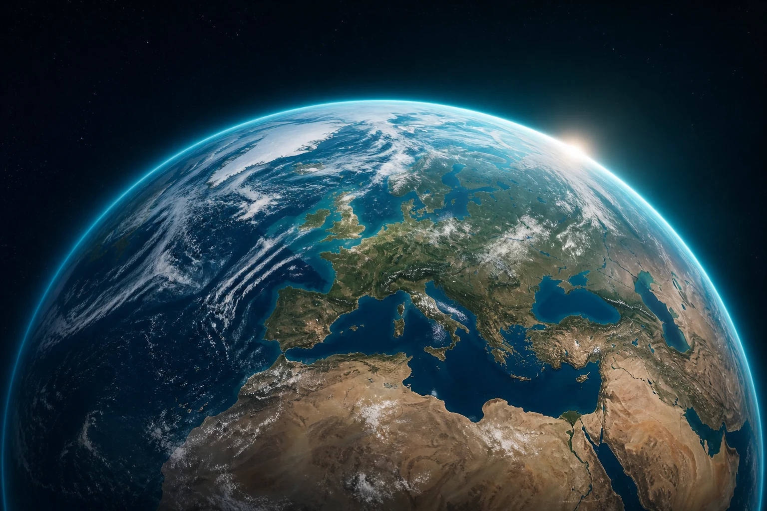 La planète Terre vue depuis l’espace pour illustrer l’intervention à Chéreng